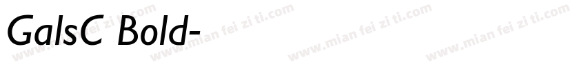 GalsC Bold字体转换